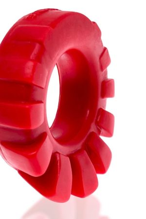Cock-Lug Lugged Cockring Red (Net)