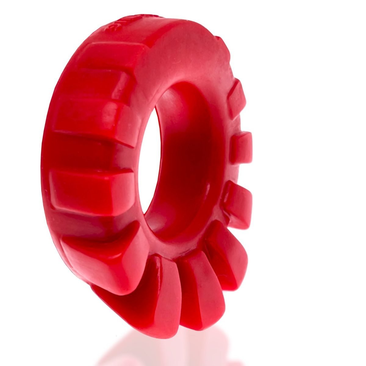 Cock-Lug Lugged Cockring Red (Net)