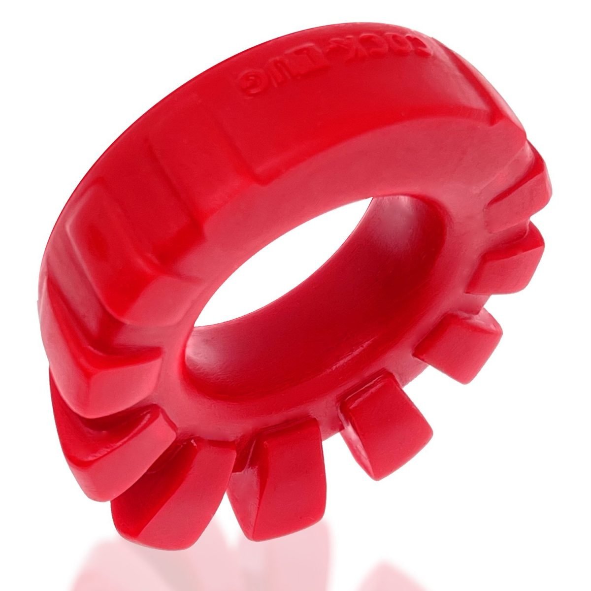 Cock-Lug Lugged Cockring Red (Net) - Image 2