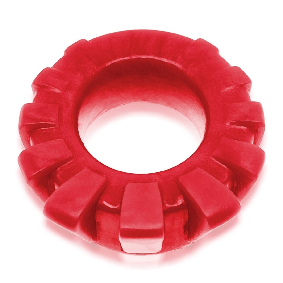 Cock-Lug Lugged Cockring Red (Net) - Image 3