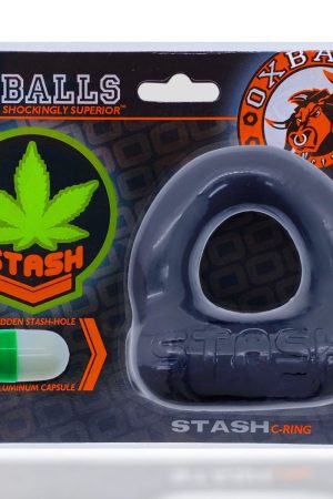 STASH COCKRING W/ CAPSULE INSERT BLACK (NET)