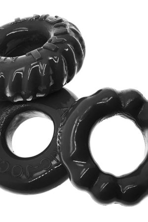 BONEMAKER 3-PACK C-RING BLACK (NET)
