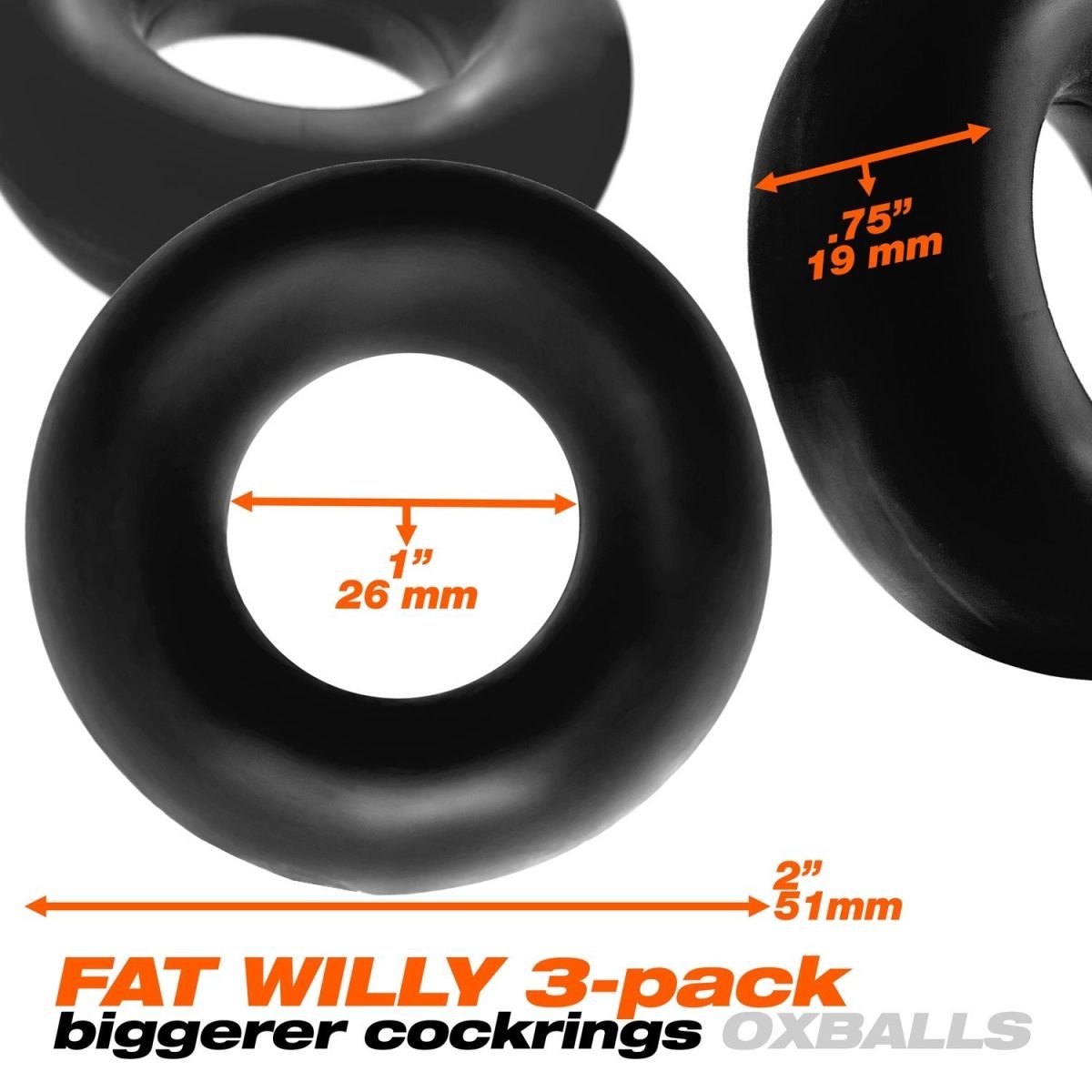 FAT WILLY 3-PACK BLACK (NET) - Image 5