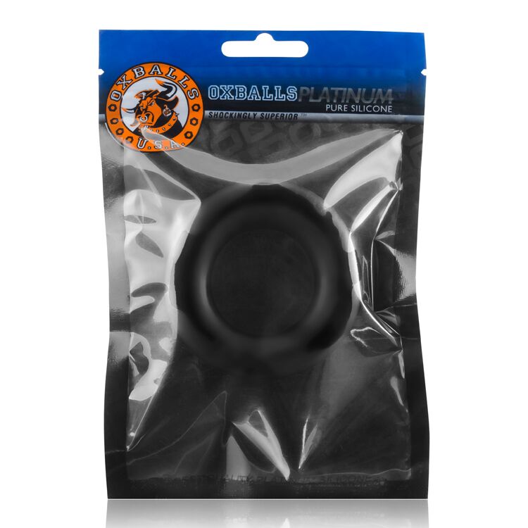 Cock-T Small Comfort Cockring Atomic Jock/Oxballs Silicone Smoosh Black(Net) - Image 4