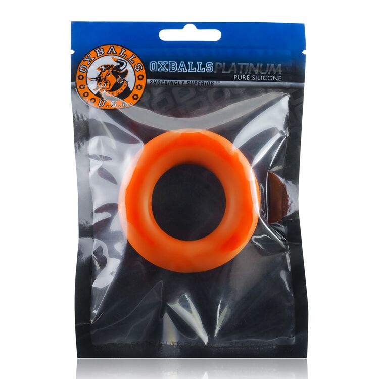 Cock-T Small Comfort Cockring Atomic Jock/Oxballs Silicone Smoosh Orange(Net)