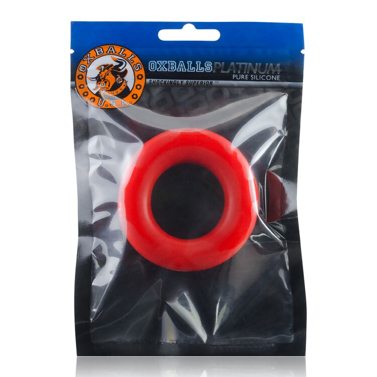 Cock-T Small Comfort Cockring Atomic Jock/Oxballs Silicone Smoosh Red(Net) - Image 4