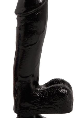 BASIX RUBBER WORKS 7.5IN DONG W/SUCTION BLACK
