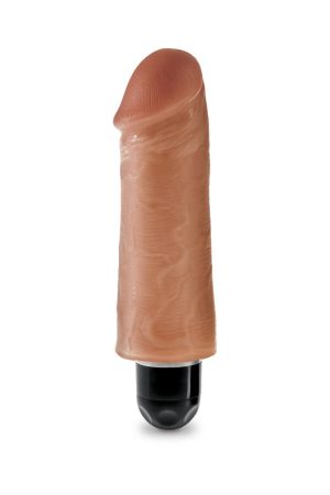 KING COCK 5 IN VIBRATING STIFFY TAN