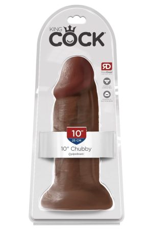 KING COCK 10 IN CHUBBY BROWN