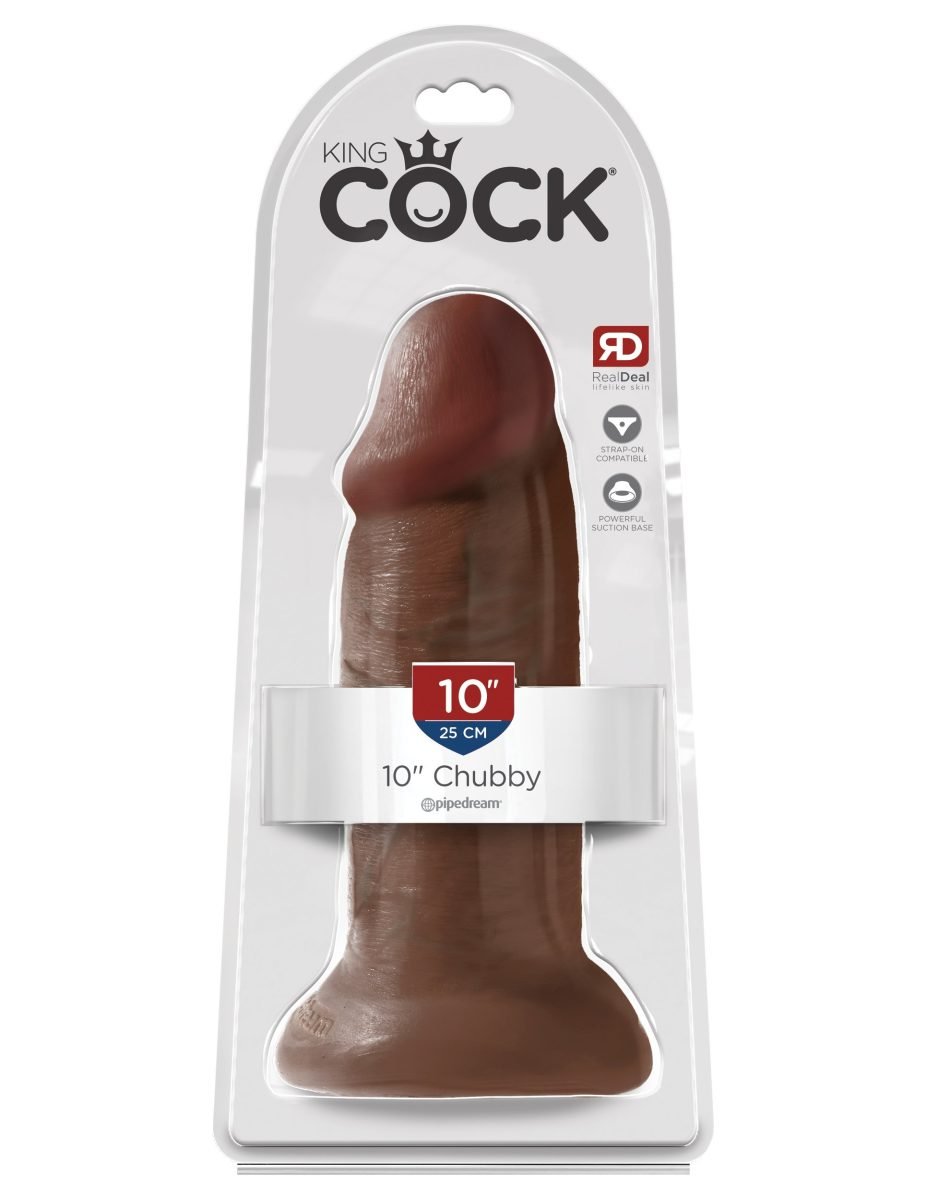 KING COCK 10 IN CHUBBY BROWN