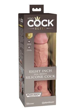 King Cock Elite 8 In Dual Density Light