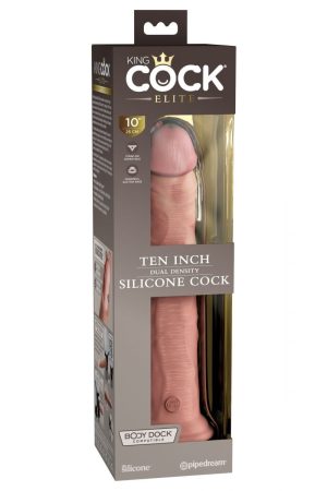 KING COCK ELITE 10 IN DUAL DENSITY LIGHT