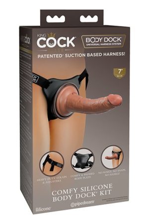 KING COCK ELITE COMFY SILICONE BODY DOCK KIT