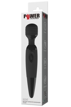 PRETTY LOVE POWER WAND-BLACK SILICONE VIBRATOR