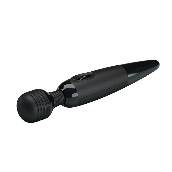 PRETTY LOVE POWER WAND-BLACK SILICONE VIBRATOR - Image 4