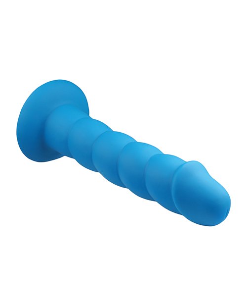 Rock Candy Suga Daddy 9.5" Silicone Dildo - Blue - Image 2