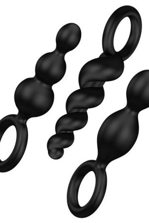 SATISFYER BOOTY CALL PLUGS SET OF 3 BLACK (NET)