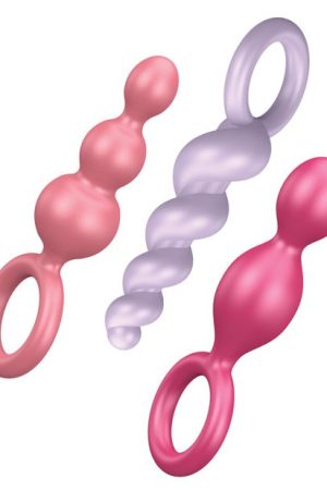 SATISFYER BOOTY CALL PLUGS SET OF 3 COLORED (NET)