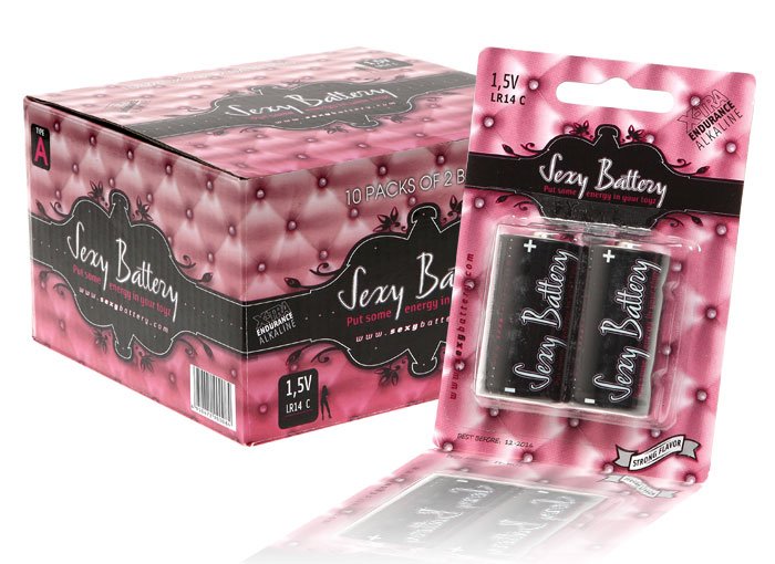 Sexy Battery Lr 14/C 10 Pack Display