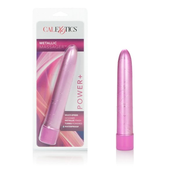 METALLIC 6.5IN MASSAGER PINK - Image 5