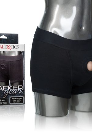 PACKER GEAR BLACK BOXER BRIEF HARNESS XL/2XL