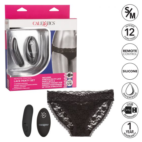 Remote Control Lace Panty Set S/M - Image 6