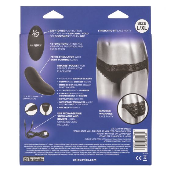 Remote Control Lace Panty Set L/Xl - Image 4