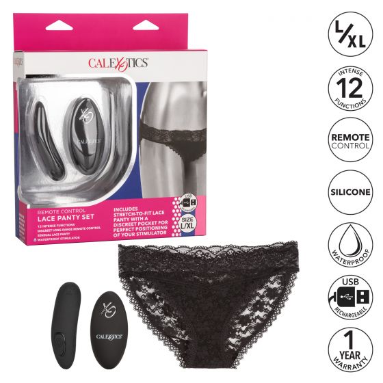 Remote Control Lace Panty Set L/Xl - Image 5