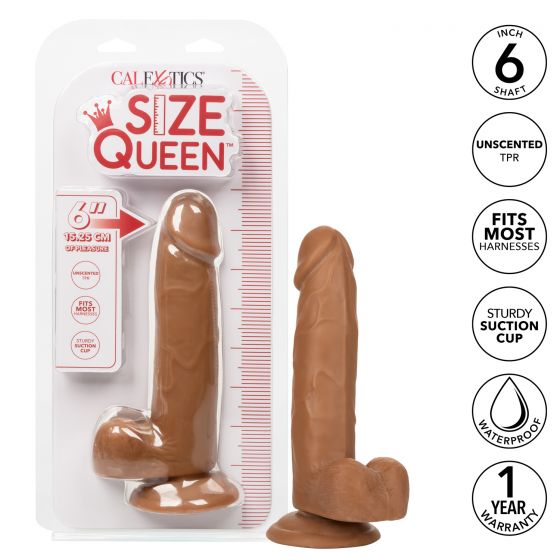 Size Queen 6In Brown - Image 6