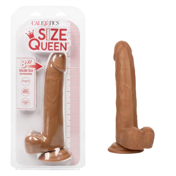 Size Queen 8In Brown