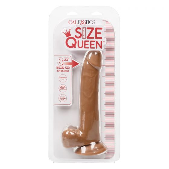 Size Queen 8In Brown - Image 3