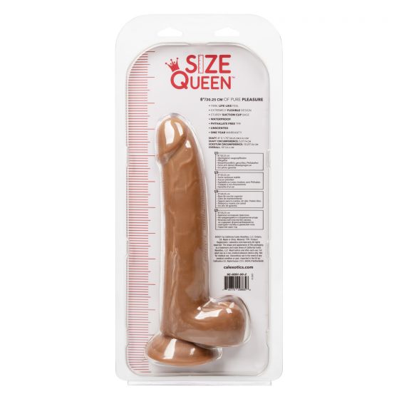 Size Queen 8In Brown - Image 4