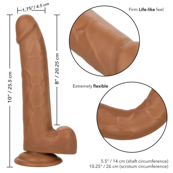 Size Queen 8In Brown - Image 5