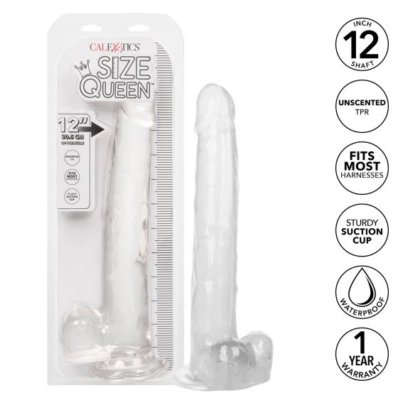 Size Queen 12In Clear - Image 6