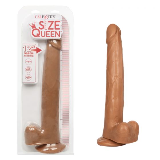 Size Queen 12In Brown