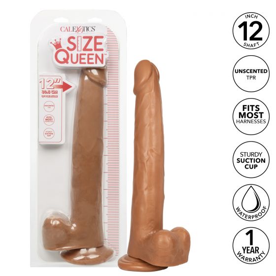 Size Queen 12In Brown - Image 6