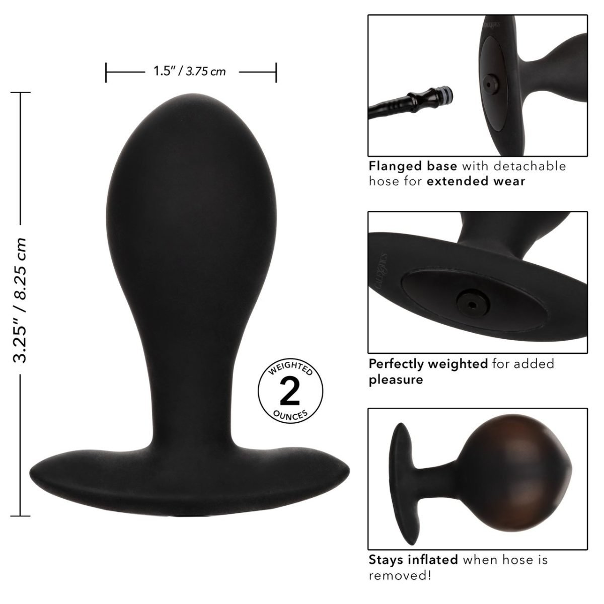 Weighted Silicone Inflatable Plug Large - Image 5