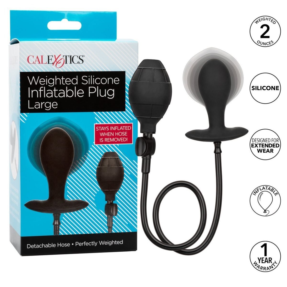 Weighted Silicone Inflatable Plug Large - Image 6