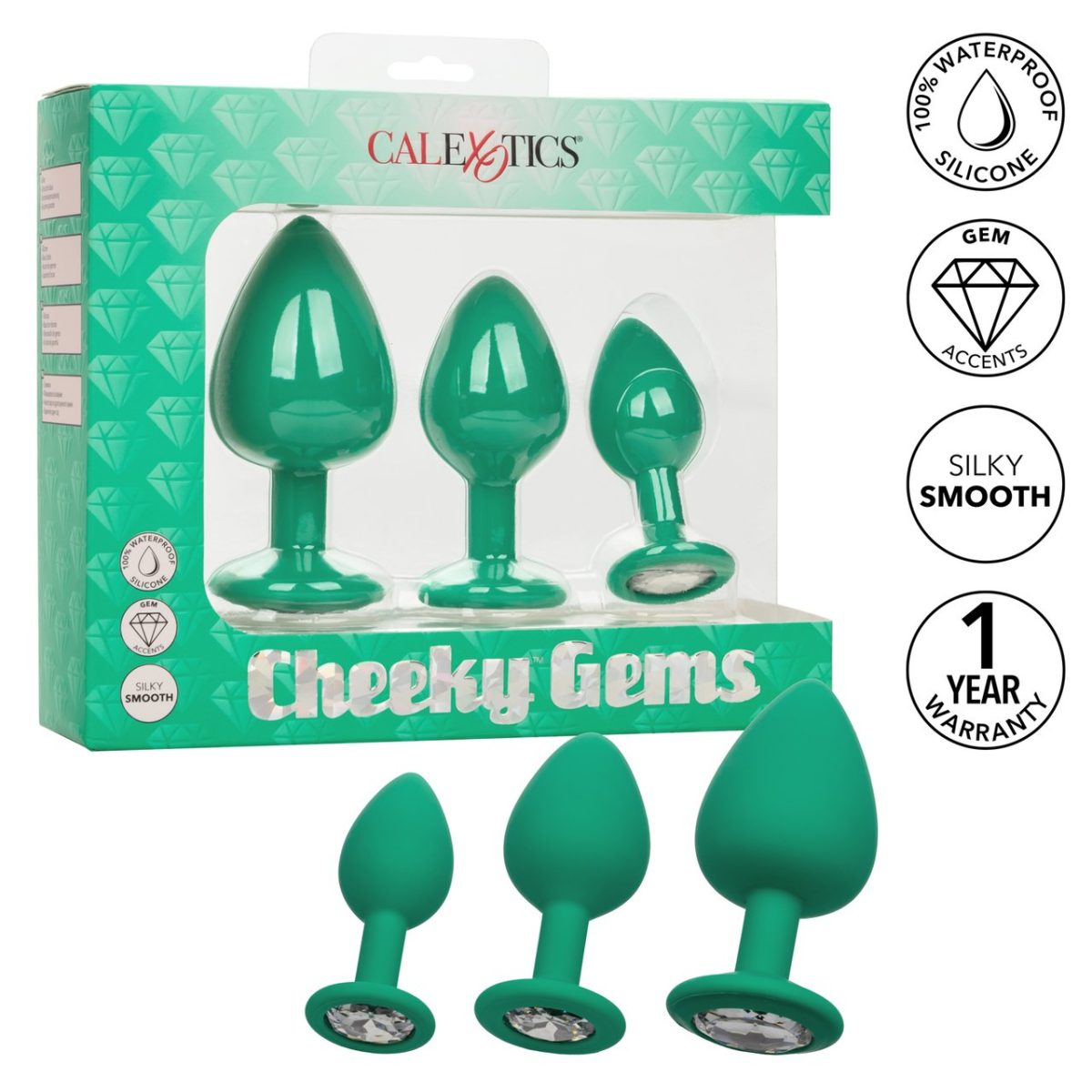 Cheeky Gems 3Pc Set Green - Image 10