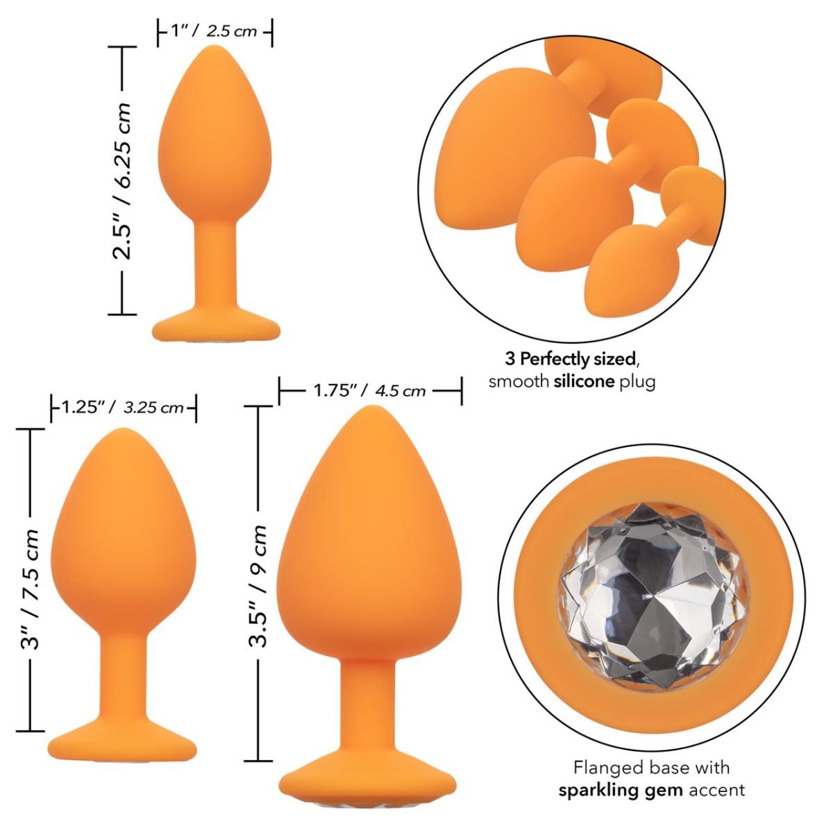Cheeky Gems 3Pc Set Orange - Image 6