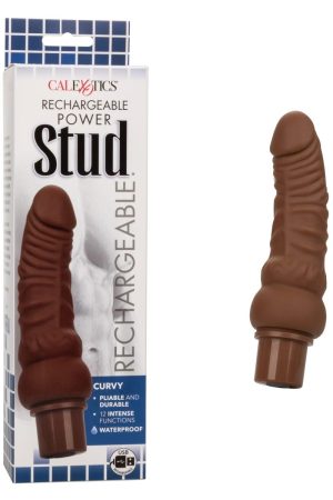 Rechargeable Power Stud Curvy Brown