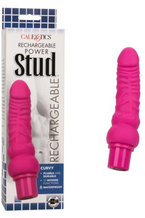 Rechargeable Power Stud Curvy Pink