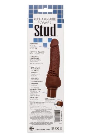 Rechargeable Power Stud Cliterrific Brown