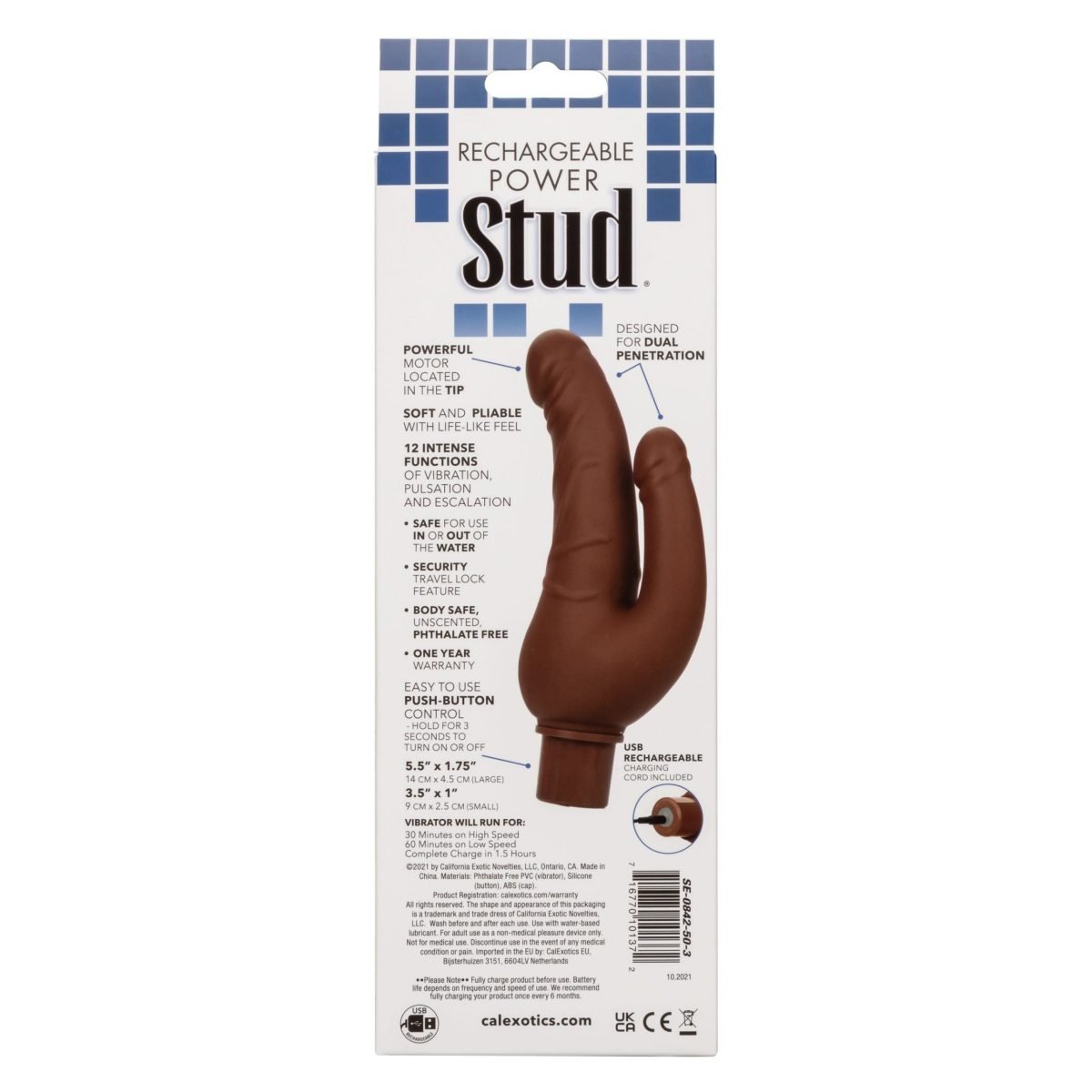 Rechargeable Power Stud Over & Under Brown - Image 6