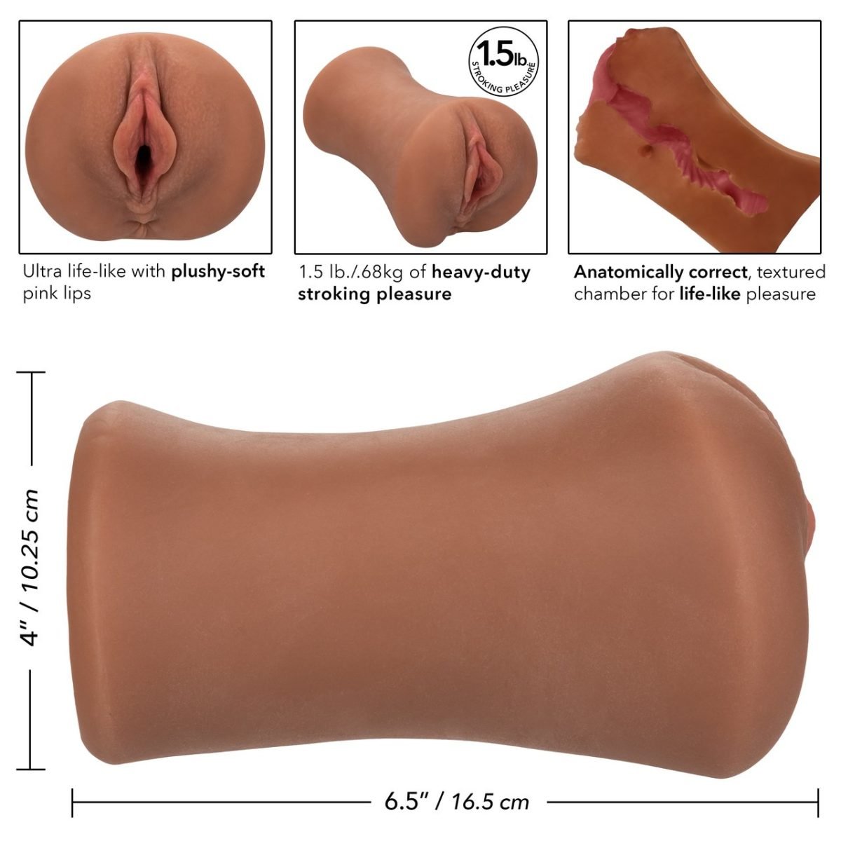 Stroke It Juicy Pussy Brown - Image 5