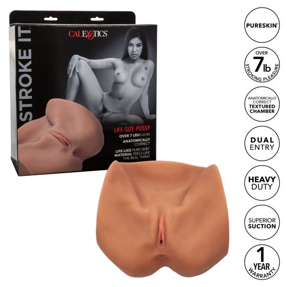 Stroke It Life-Size Pussy Brown - Image 6