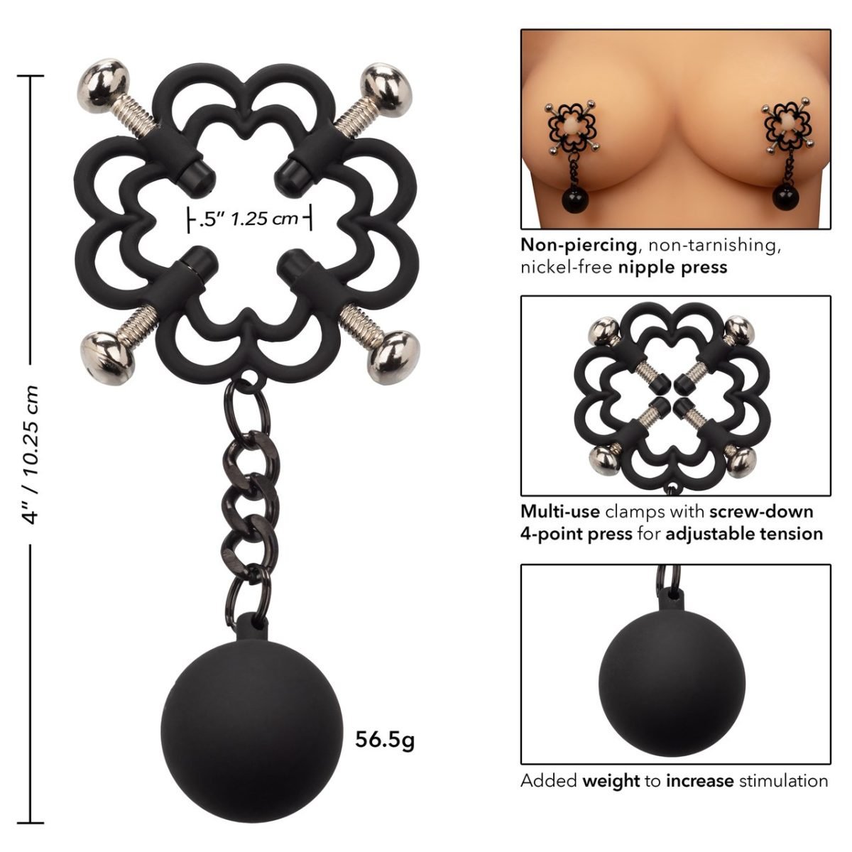 Nipple Grips Power Grip 4 Point Weighted Press - Image 5