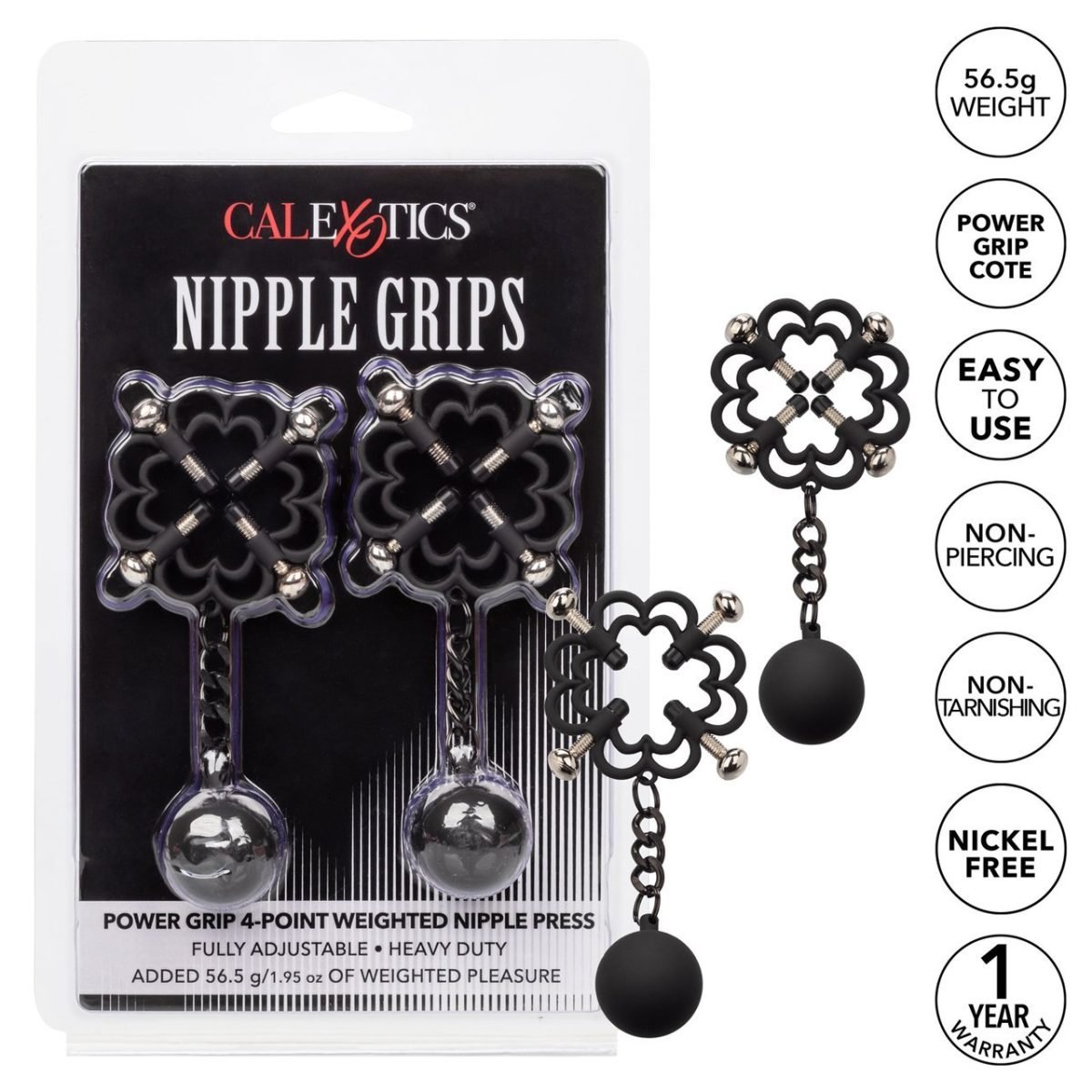 Nipple Grips Power Grip 4 Point Weighted Press - Image 6