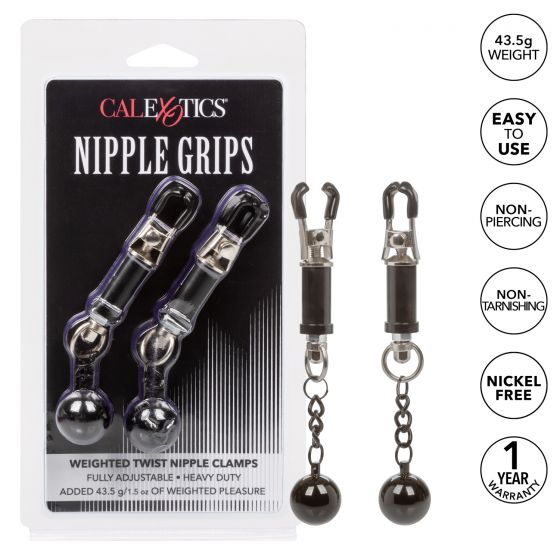 Nipple Grips Weighted Twist Nipple Clamps - Image 6