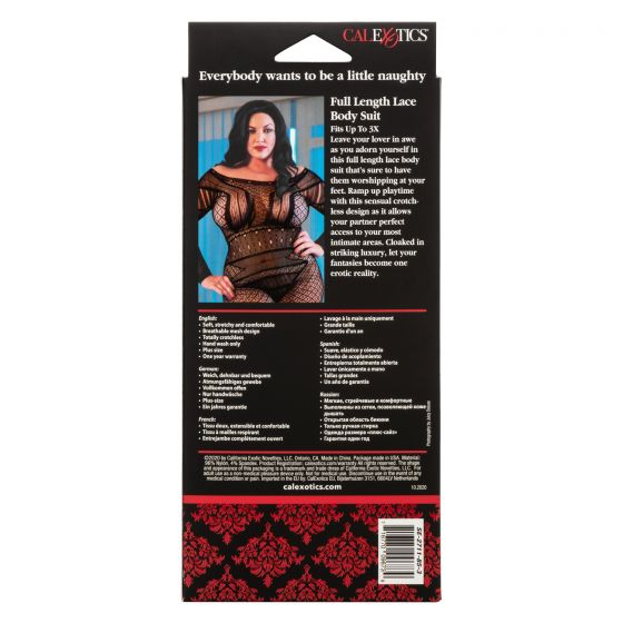 Scandal Plus Size Full Length Lace Body Suit - Image 4